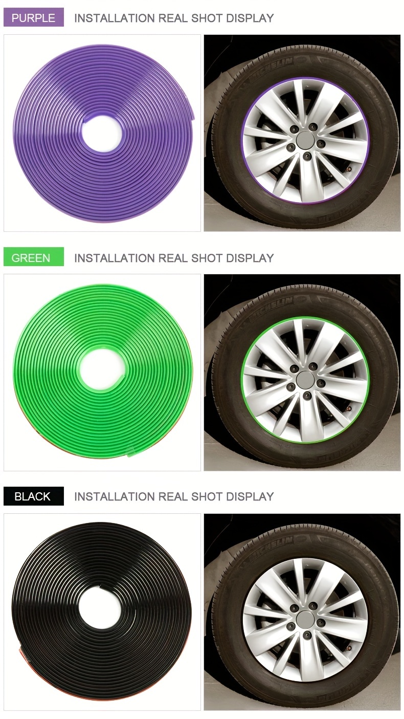 Kaufe 8M / Rolle Felgenmesser Auto Fahrzeug Farbe Felgenschutz