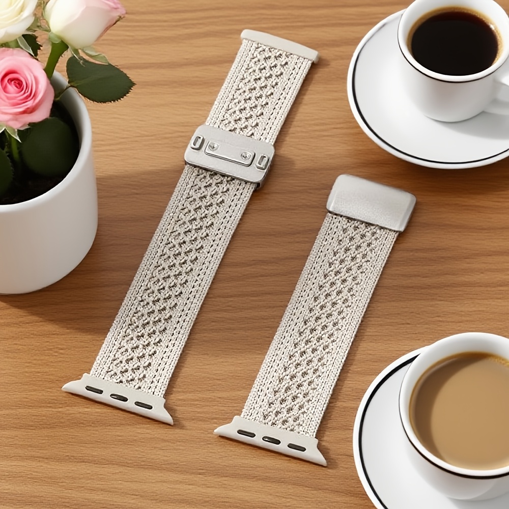 E-shop Nylon Armband Passend für Apple Watch /2/1 49mm Series 11/10 46mm 42mm Armband für Iwatch Series 9/8/7/6/5/4/3/Se 45mm 41mm 44mm 40mm 42mm 38mm