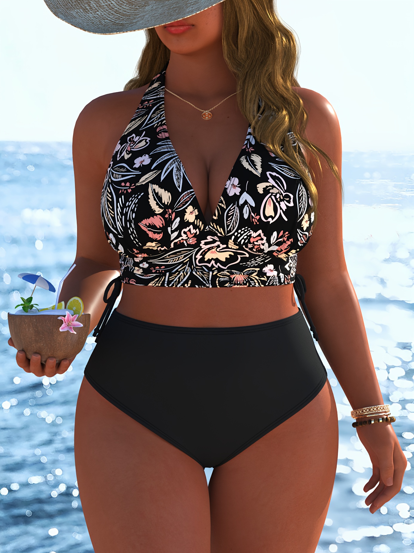 chinese dress ladies T.H.E. Swimwear Plus Size Swimdress