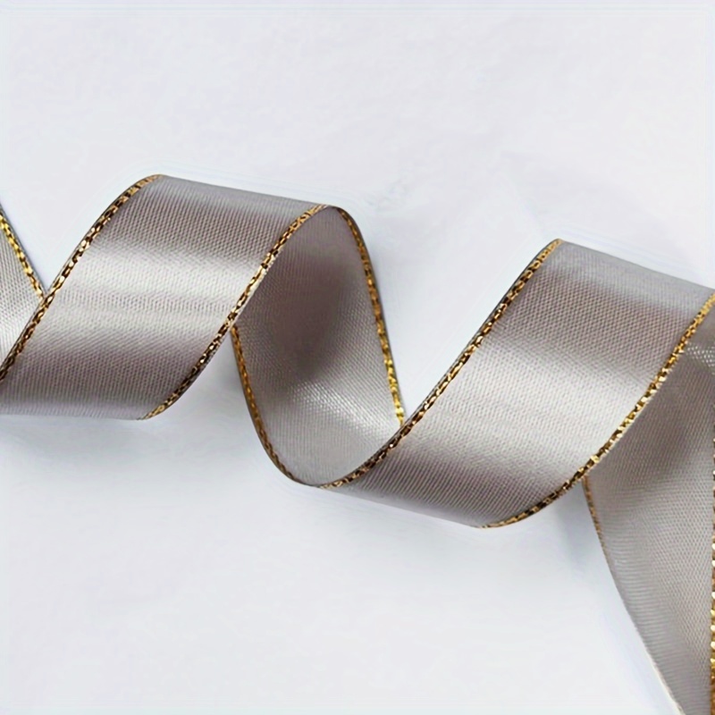 Image of 1pc, 5 Yards Double-sided Ribbon, Flower Packaging, Gift Packaging Satin Ribbon, Packaging Bag Ribbon, Bouquet Ribbon, Flower Wrapping Paper, Diy Wedding Party Supplies