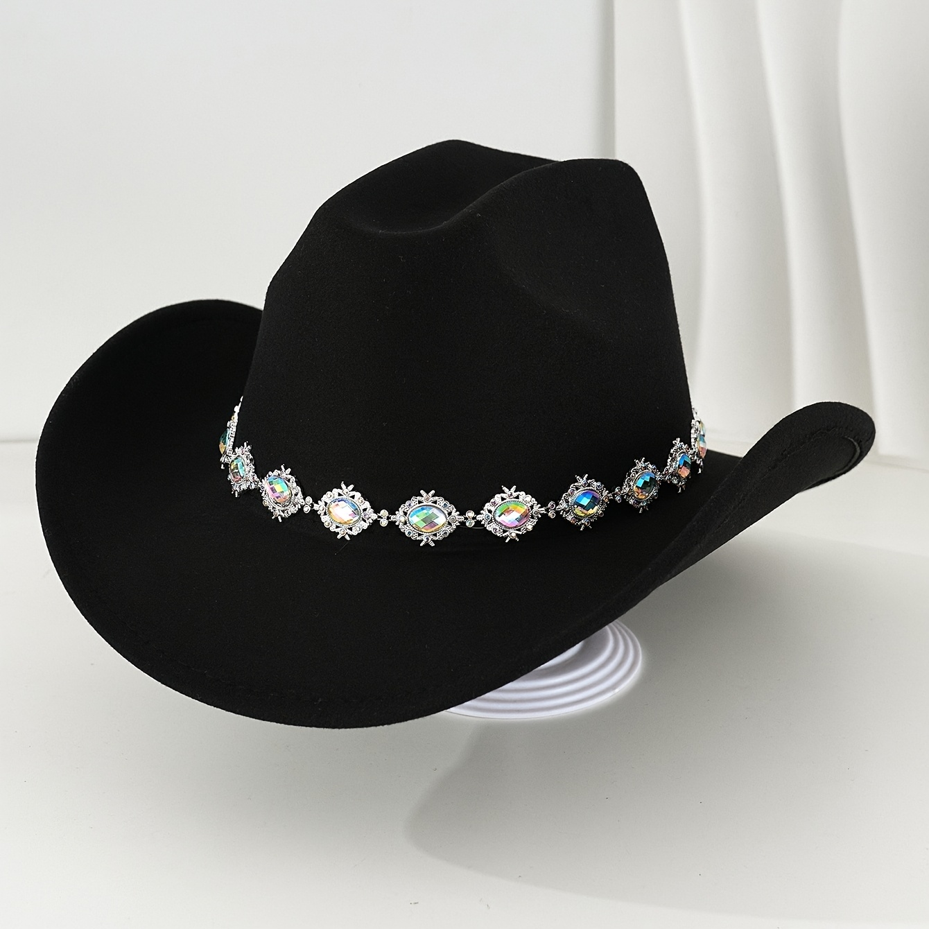 1pc western cowboy hat shiny accent vintage fashion - Temu 