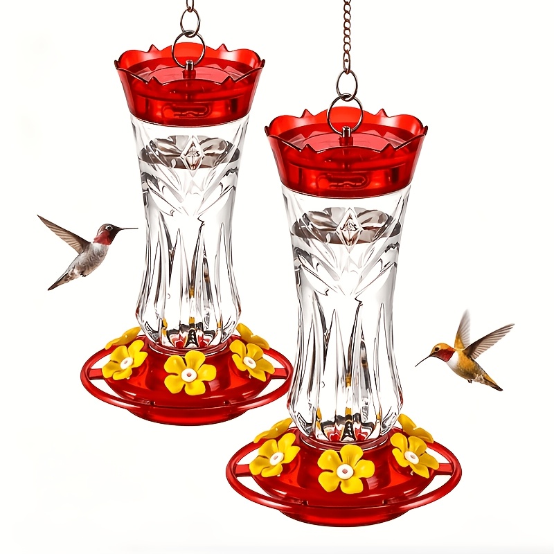 item picture   hummingbird feeder easy to clean and fill a must have for gardening 6 feeding ports for hummingbirds to feed sturdy and durable 1 2pcs