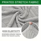 4 6pcs large maple leaf jacquard texture stretch low stool covers spandex removable and washable low back chair protection covers friendly to pets suitable for home kitchen hotel