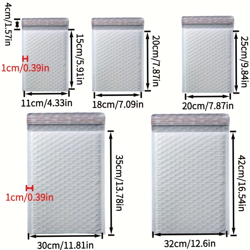 20 white bubble mailers bubble mailer shipping bags self sealing mailing envelopes thick polyethylene protective packaging for clothing cosmetics   and retail use clothing protection  