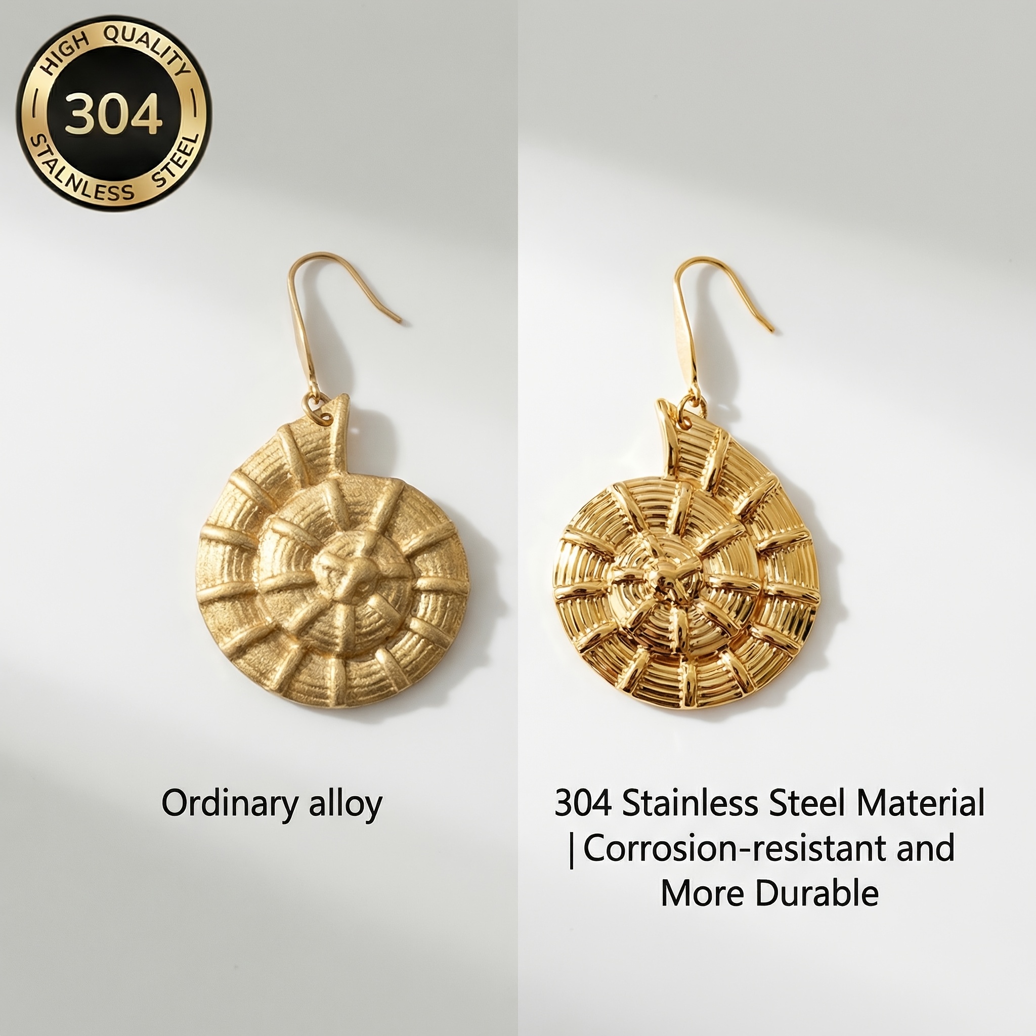 Women's Hypoallergenic Stainless Steel Earrings