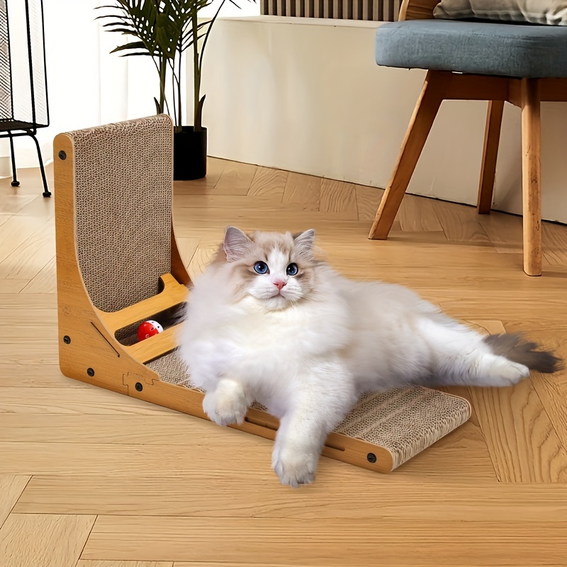 

- - Cat Toy Scratching Corrugated Saving Cat Toy L-shaped