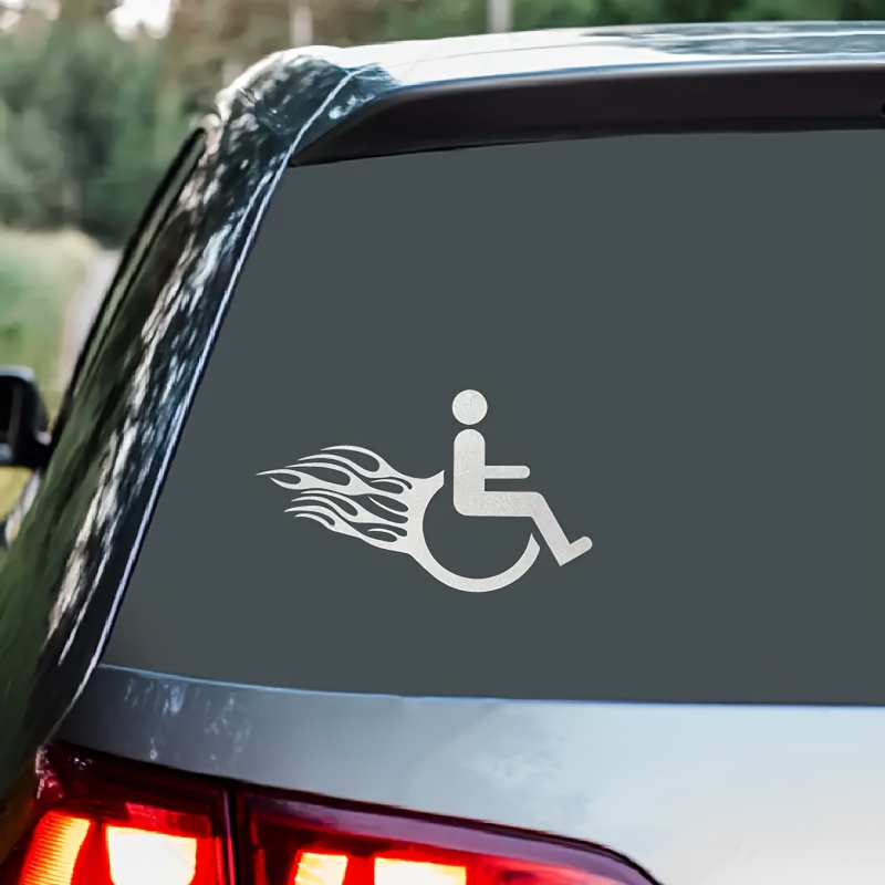 Wheelchair Icon Vinyl Decal - Waterproof & Sun-resistant Car Sticker For Windows, Bumpers, And More | , No-damage Adhesive For Cars, Motorcycles, Trucks, Laptops, Water Bottles, Skateboards