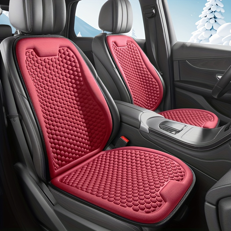 imagen del artículo 1 unidad de cojín 3D elevado para asiento de coche, cómodo y transpirable para todas las estaciones, diseño fácil y ventilado para un solo asiento, te mantiene fresco, Abrir en una nueva pestaña.