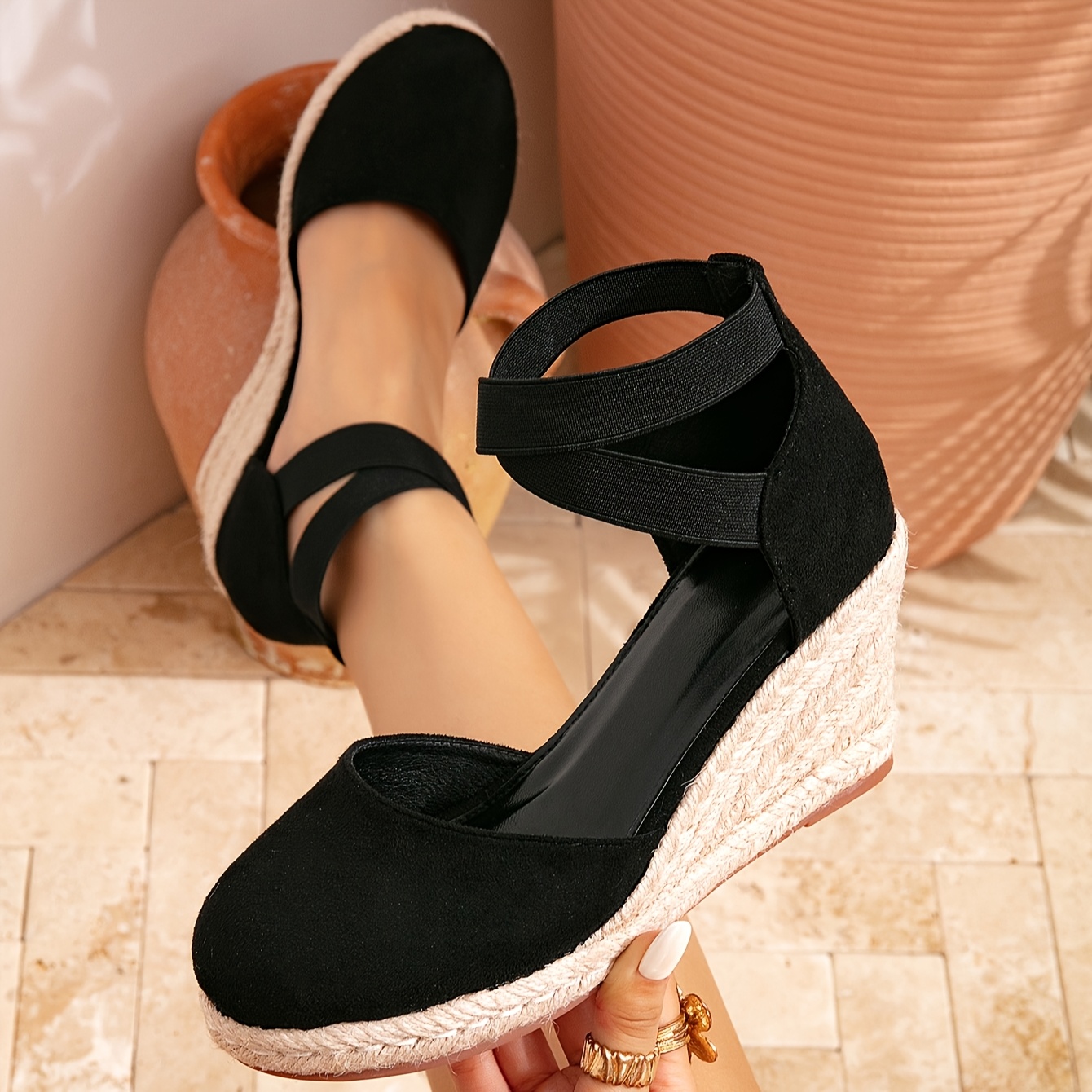 Closed Toe Black Wedges Low Heel Wedge Sandals Dressy Closed Toe