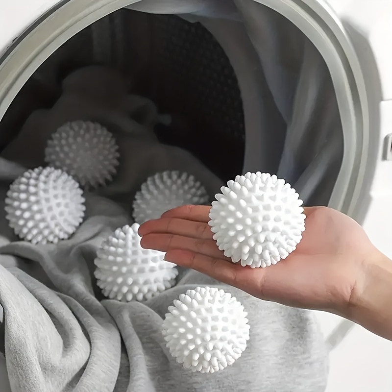 Washing Machine Accessories-4 Reusable Laundry Balls, Washing Machine Laundry Balls, Laundry Dryer Balls, Fabric Softener Balls, Laundry Dryer Balls, Anti-Roll Laundry Balls, Cleaning Supplies, Household Gadgets, Prepare for School