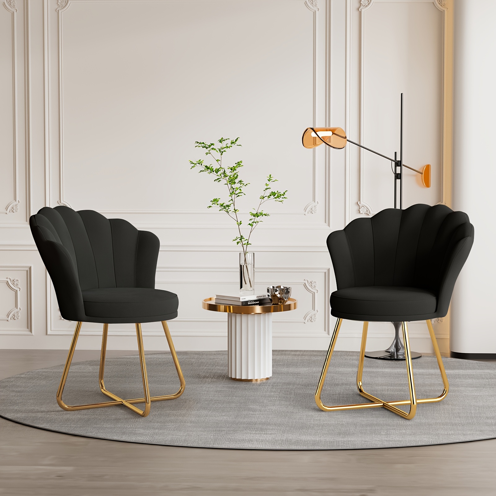 Upholstered Dining Room Chair with Backrest and Armrests