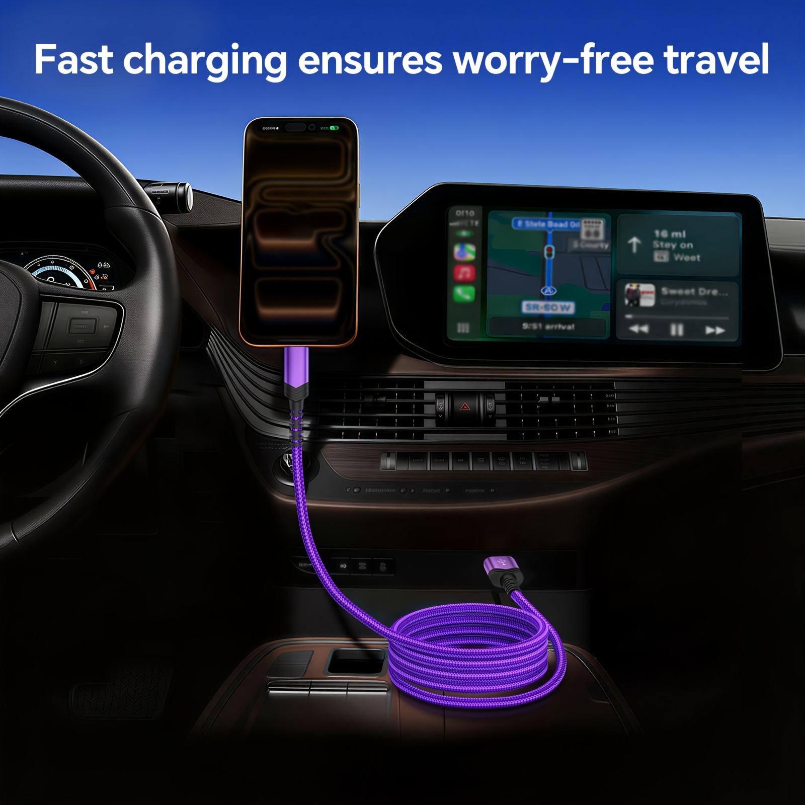 Fast Charging USB to Type-C Cable, High-Speed Data Sync, for... product image 8