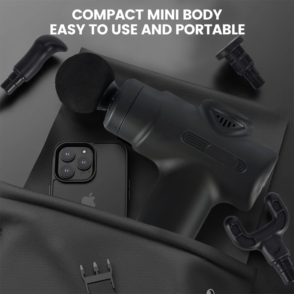 Multifunctional portable fascia gun, electric massager, USB charging port, 6-speed adjustment + 8 replaceable massage heads, suitable for muscle relaxation after exercise and fitness, a Christmas or Halloween gift for family, friends, and classmates 15 Multifunctional portable fascia gun, electric massager, USB charging port, 6-speed adjustment + 8 replaceable massage heads, suitable for muscle relaxation after exercise and fitness, a Christmas or Halloween gift for family, friends, and classmates