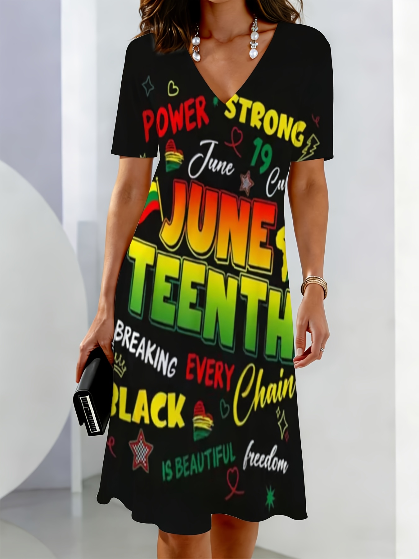 juneteenth dress for women 25 dresses ideas Made with 100% polyester sublimated printed dress with splits on the sides Juneteenth No. 4 Celebration Dress