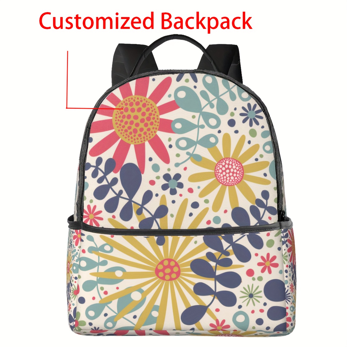 

Custom Personalized Backpack, Large Capacity School Bag, Rucksack