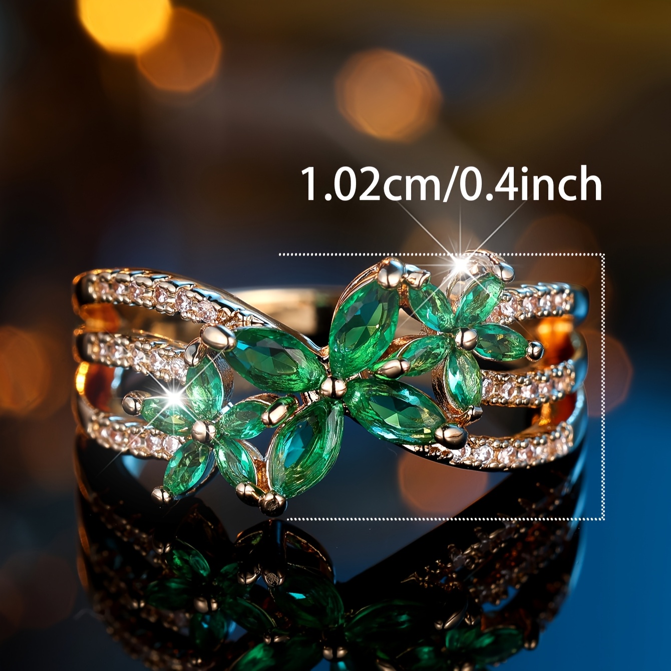 Bohemian Floral Vintage Unique Exquisite Promise Ring