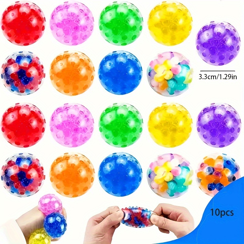 

10 Soft And Sticky Stress Balls - Fun And Compact Relaxation Toys, Perfect For Classroom Prizes, Candy Bags, And Festive Gifts For , Christmas, And Thanksgiving