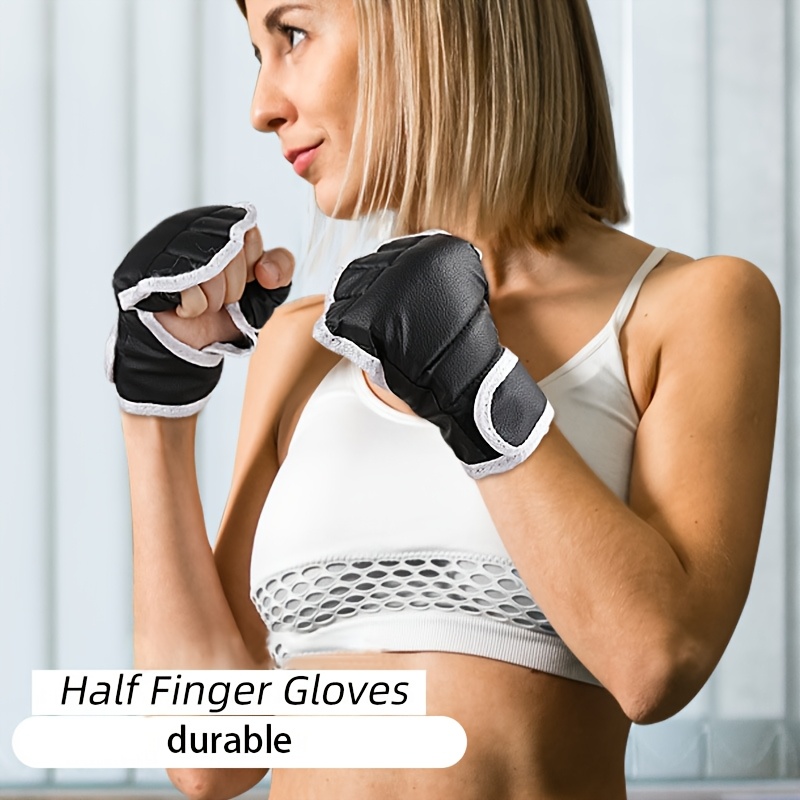 Boxeo Guantes Sin Dedos Para Gimnasio Boxeo Guantes De Kickboxing