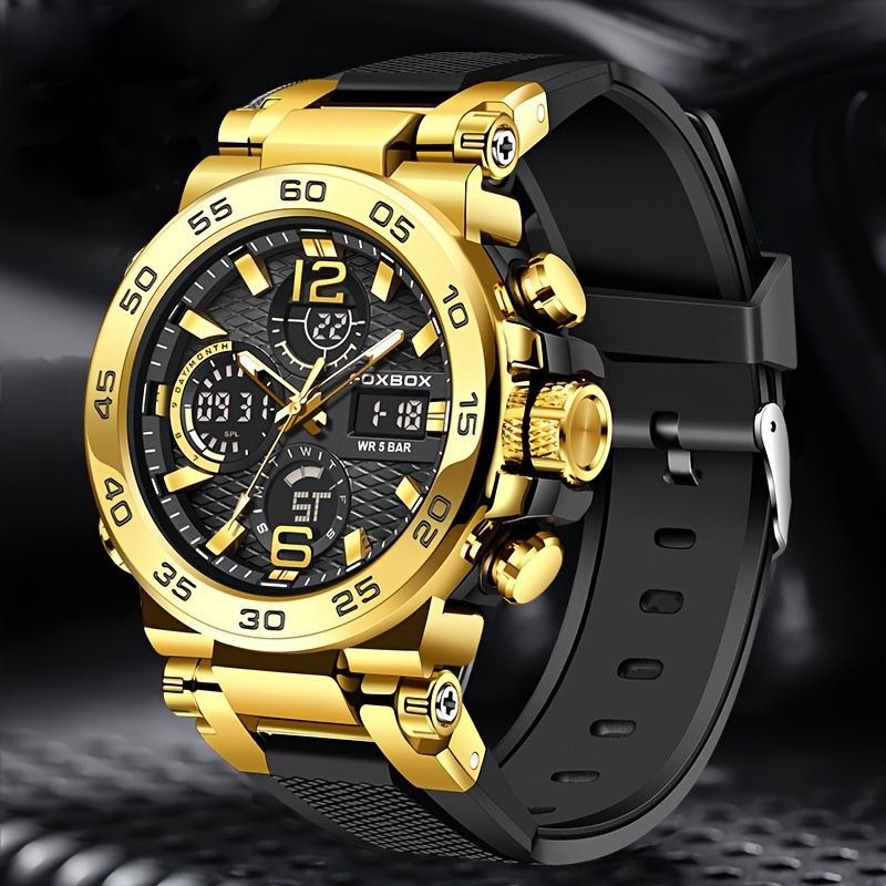 

Casual Men's Watch With Multiple Color Choices Multi-functional Chronograph Watches. Suitable For Outdoor Camping