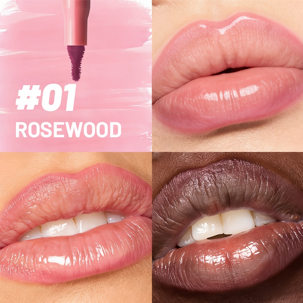1 Full-coverage Lip Liner, Waterproof And Long-lasting, Non-sticky, Suitable For All Pink, Beige, Brown, And Berry Shades, Makeup Lip Product For Christmas And Holiday Gifts