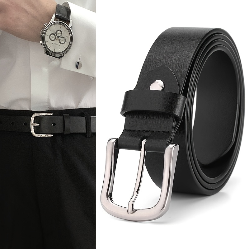 

[limited Time Offer]men's/women's Leather Belt For Jeans, Fashion Dress Belt For Women With Metal Pin , Couple's Valentine's Day Gift For Boyfriend/girlfriend