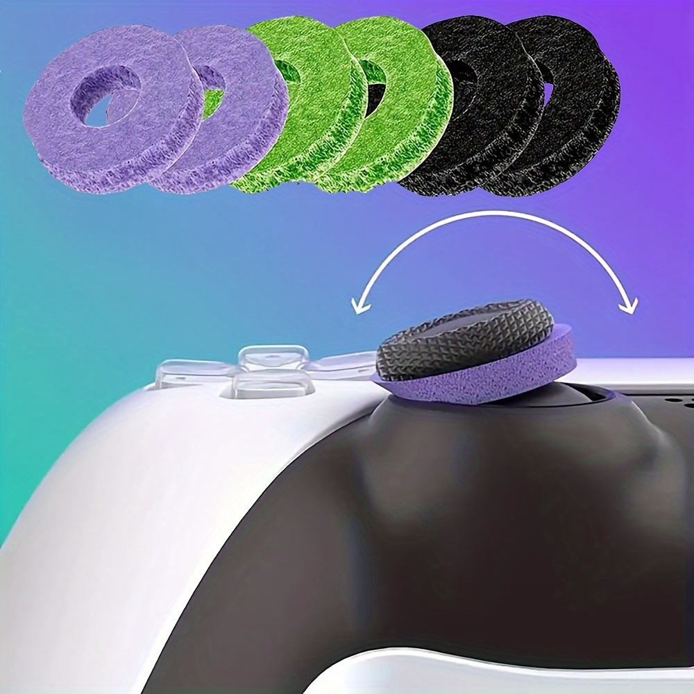 

: Aim Assist For Ps4, Ps5, One, Series X/s, Switch Pro, And Controllers (black, Purple, Green) - Silicone Material, No Battery Included