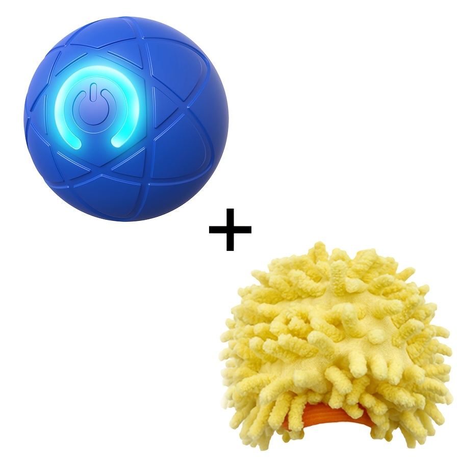 TEMU Usb Rechargeable Electric Smart Ball, Irregular Random Bouncing Pet Companion Ball With Built-in Intelligent Obstacle Avoidance Sensor For