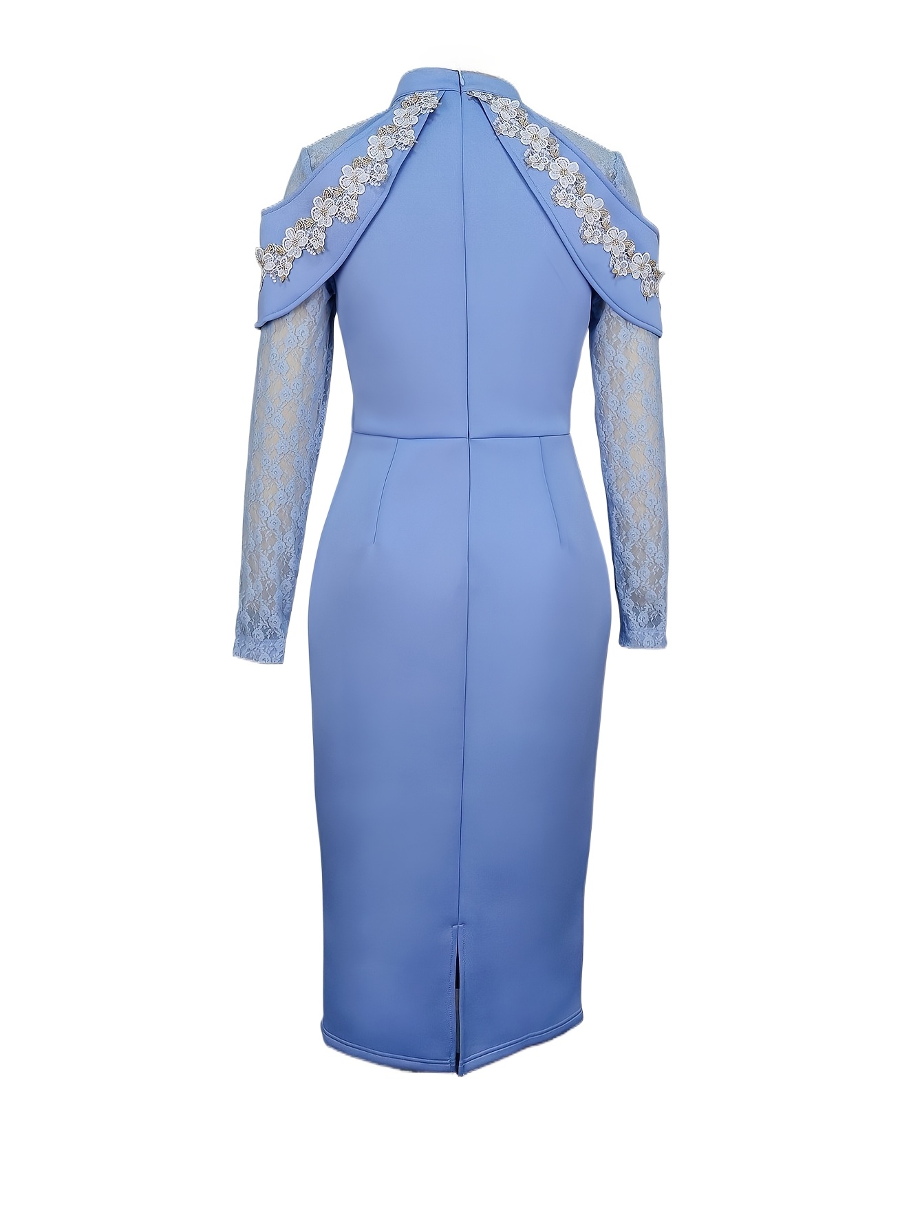 ribbed knit a line dress Ribbed Knit Patchwork Printed Belted A-line Dress BEIGE SW6121772-P15 / XL