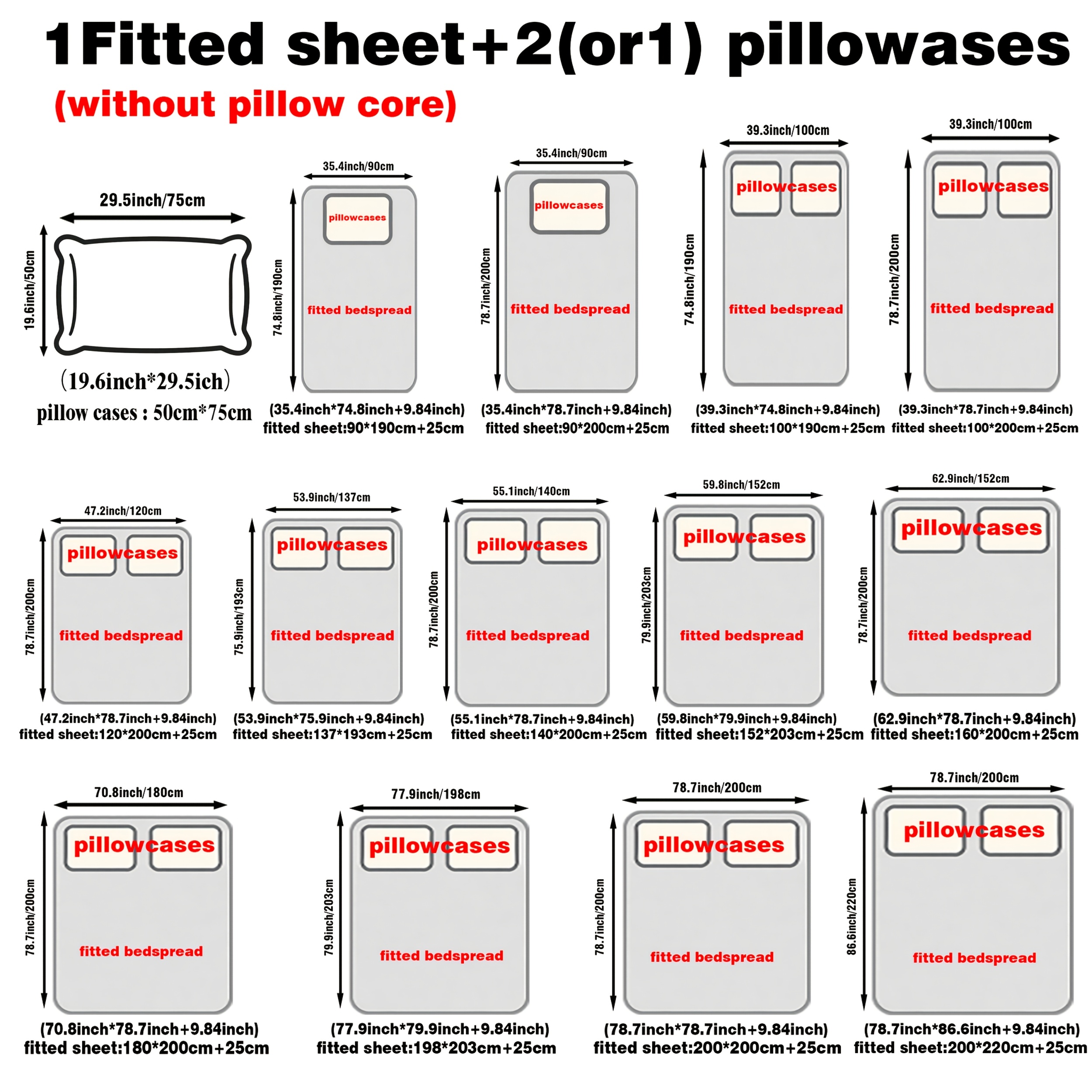 2/3pcs Cute Cartoon Style Fitted Sheet Bedding Set