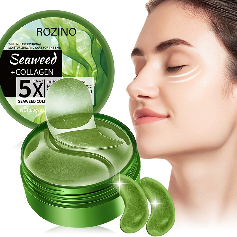   firm seaweed collagen eye mask   out puffy eye signs under eye patches moisturiz reduced dark circles eye bags wrinkles   suitable for swollen eye dark circles   fatigue eyes   loose swollen of signs Product details 1