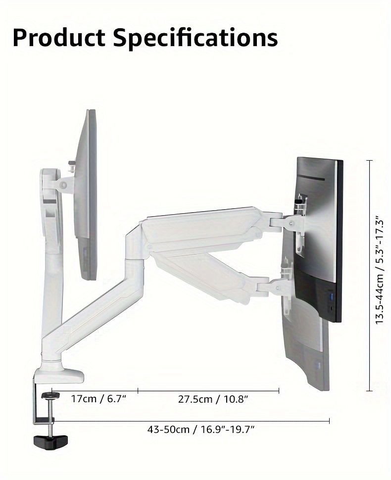 Supporto Monitor Montaggio Vesa Braccio Singolo Supporto - Temu Italy