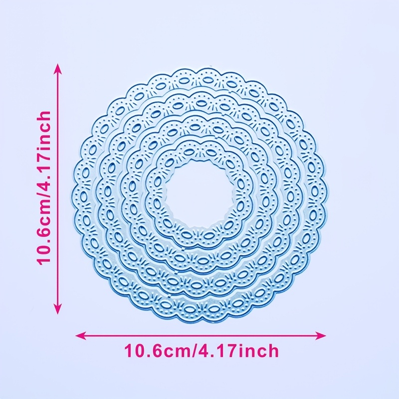 TEMU 1 Metal Cutting Mold, Craft Mold, Cutting Mold For Card Making, Scrapbook Mold, Craft Embossing Die-cutting Card Making, Silvery Gray