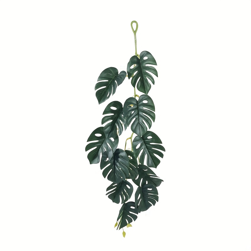 E-shop Realistische künstliche Hängepflanzen – Künstliche Monstera-Efeuranke mit tropischen Palmblättern, üppige grüne Kunstpflanzen für