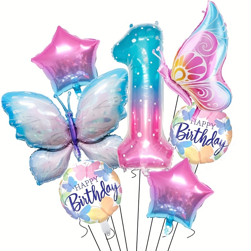 

Set, Butterfly Number Balloons Set, Birthday Party Decor, Anniversary Decor, Holiday Decor, Home Decor, Classroom Decor, Atmosphere Background Layout, Indoor Outdoor Decor