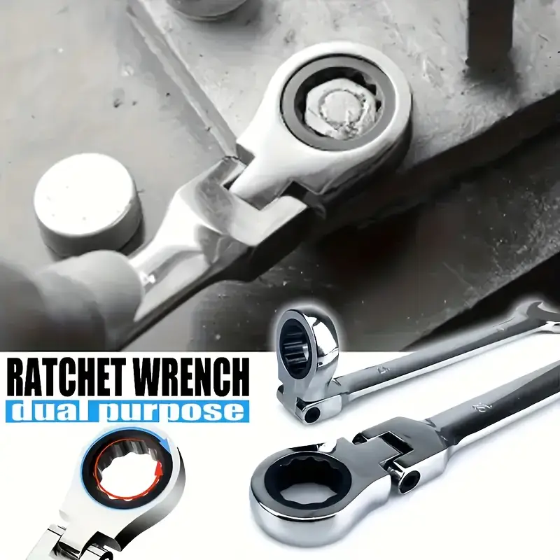 double purpose wrench ratchet wrench manual tool wrench set universal car wrench car repair tool details 6