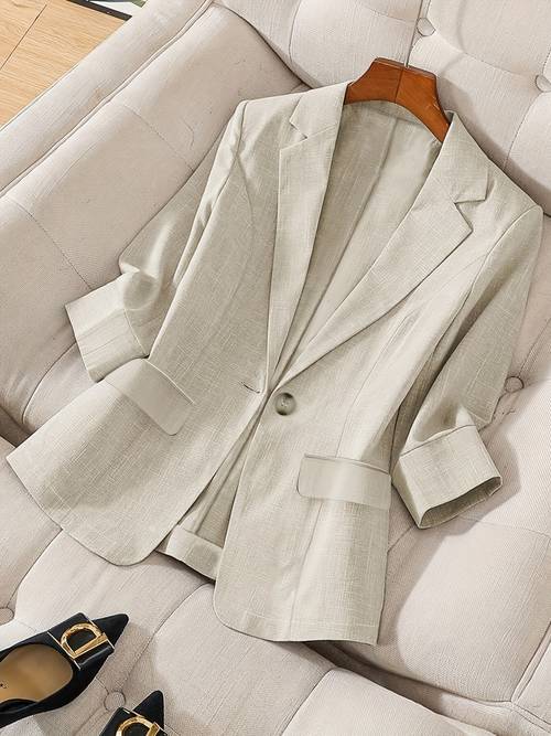 eleganter, dünner damenblazer, modische business-bluse, vielseitiger stil, für frühling/herbst, bürokleidung