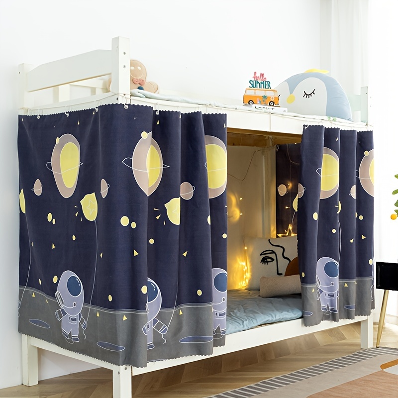 1pc thickened cartoon privacy bed canopy single bunk bed Temu