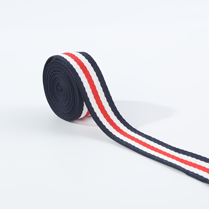 TEMU Longueur 3 Yards X Largeur 2.5Cm Polyester Jacquard Webbing Durable Bande Adaptée aux Sacs à Dos, Emballage de Sacs, Sangles, Bandes de Couture
