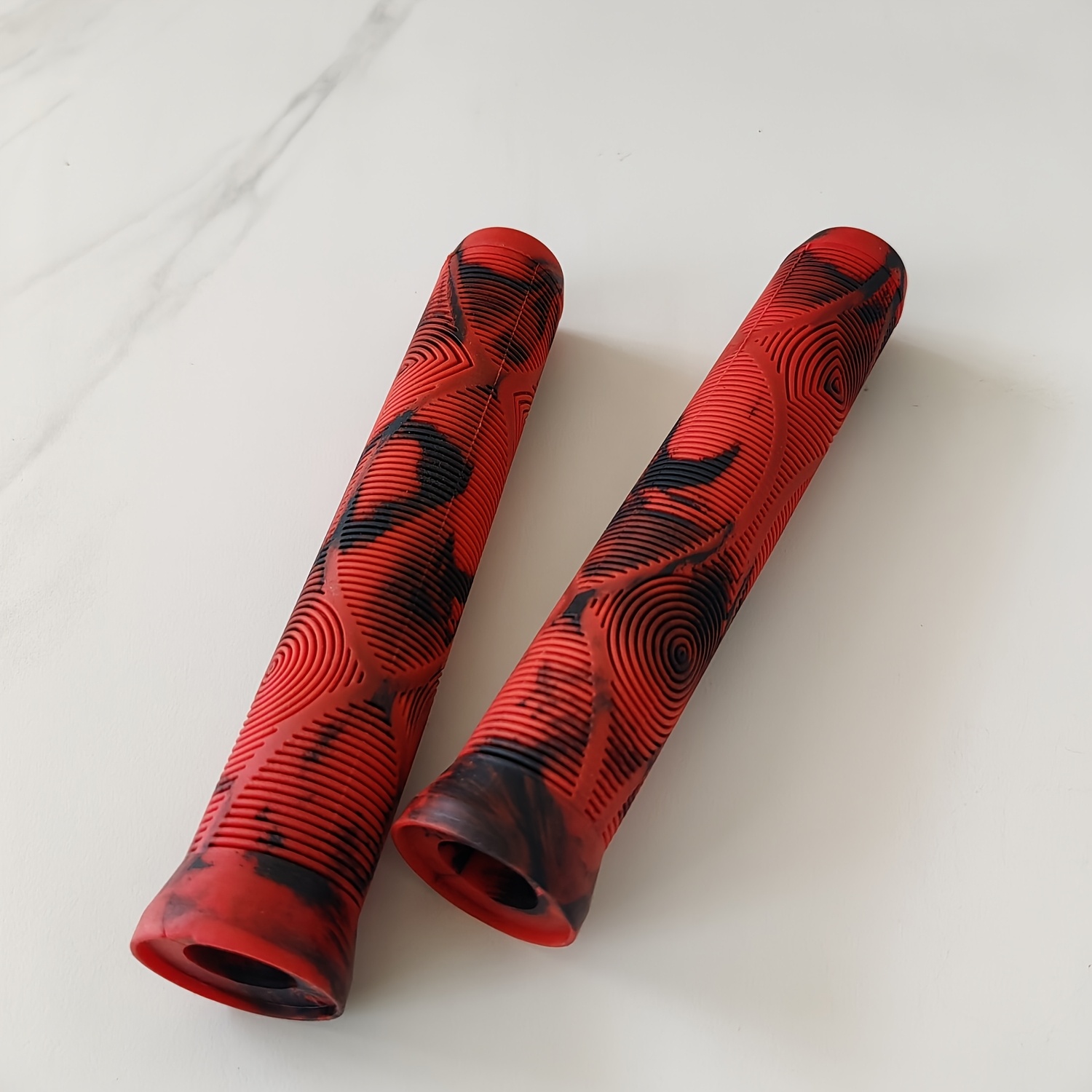 Manșoane Extra Lungi și Groase din Cauciuc pentru Bicicletă, Pad-uri Universale pentru Ghidon MTB/Trotinetă, Anti-Alunecare cu Absorbție a Șocurilor, Adiții Confortabile pentru Ciclism (Pachet de 2)