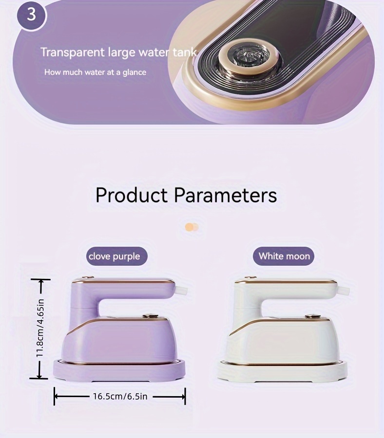 1pc eu high   held ironing machine rotary folding steam electric iron dry and wet hand held ironing machine home   portable hand held iron details 18