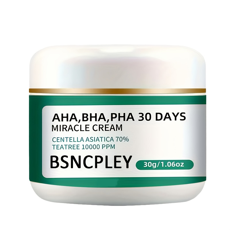 Image of Bsncpley Cream Suitable For Types - Hypoallergenic Cream With Glycerin, Vitamin C&e, Salicylic Acid | Non-sticky Moisturizer For, Dry, Oily & Irritated Skin | For Adults, &