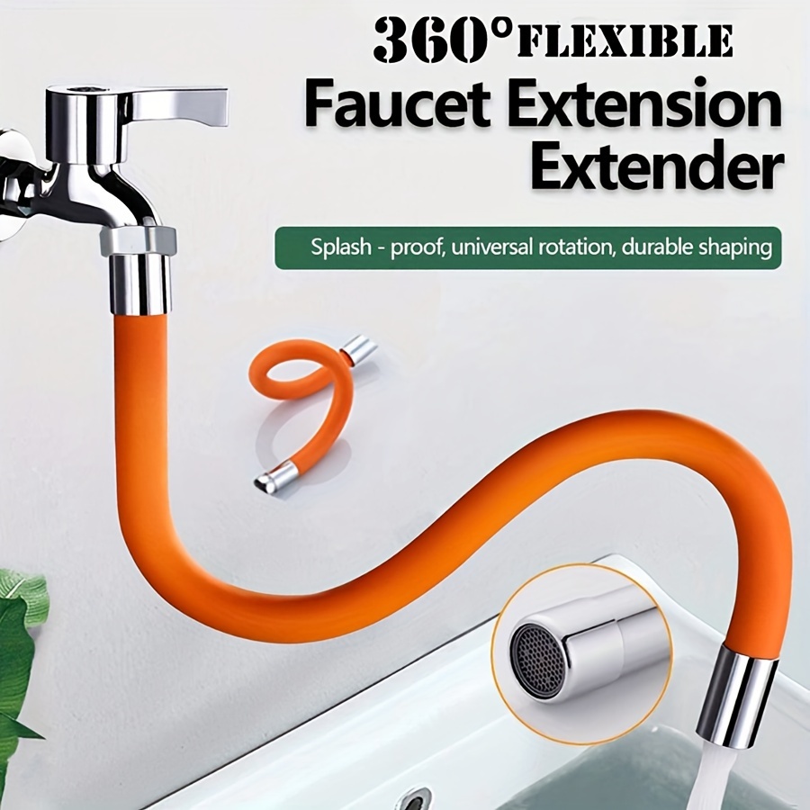 Extensor de grifo de agua flexible para el hogar, manguera de extensión de  fregadero de cocina móvil, grifo flexible universal de 360°