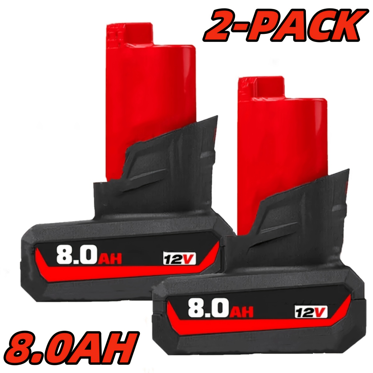 1/2/4pcs 12v 8.0ah Replacement Battery Compatible With 12v For M12 Power Tools 48-11-2460 48-11-2411 48-11-2425 48-11-2401 48-11-2402