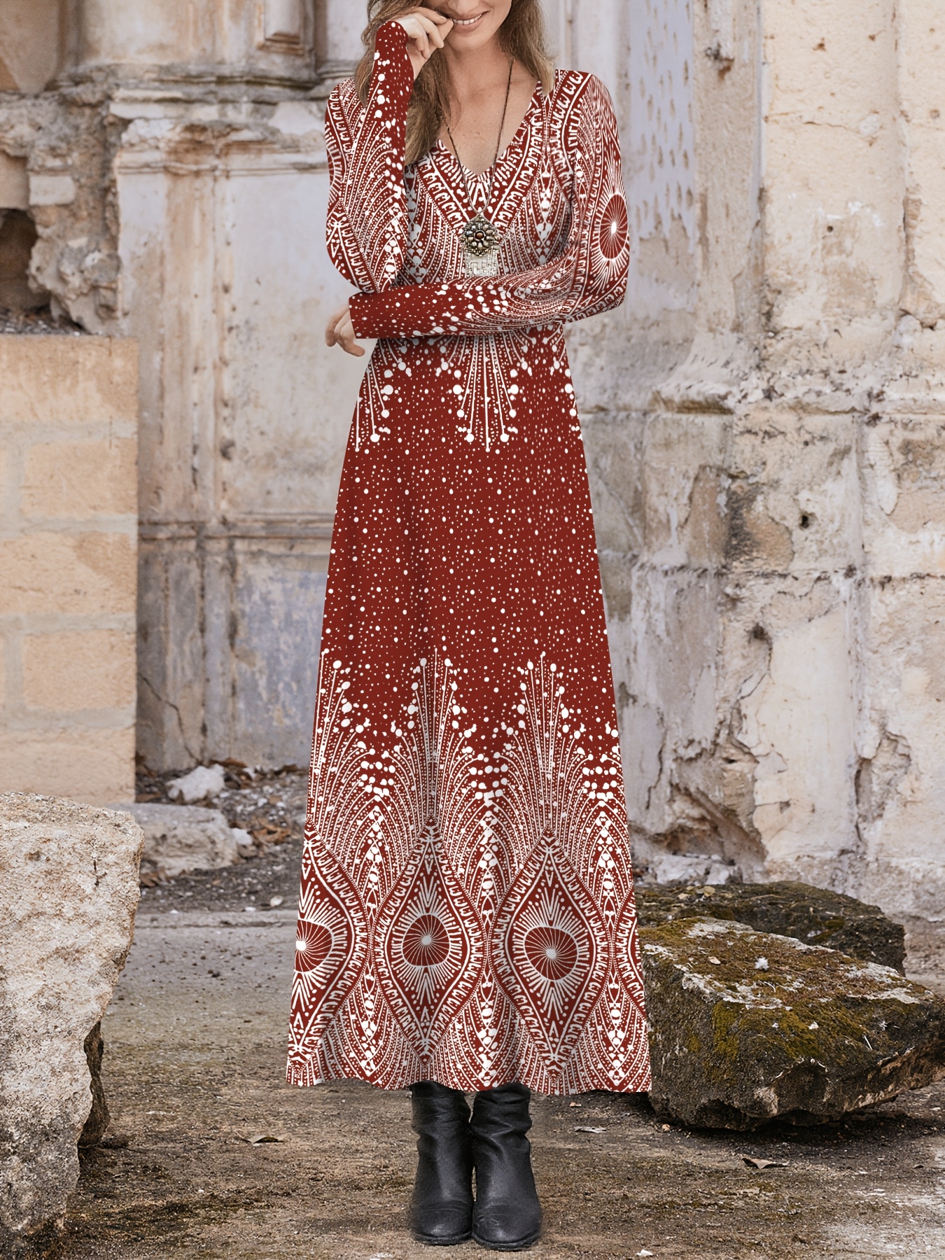 boho fashion sold on Temu United States