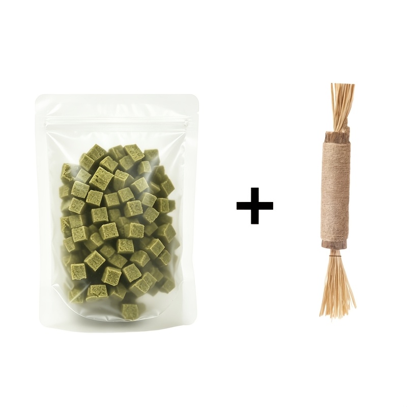 Image of Cat Grass Toy - This Practical Cat Grass Toy Cleans Cats' Mouths And Them Grind Teeth. It Aids Pets' , Allows Cats To Play Independently And Boredom, And Gently Cleans Their Teeth. An For Cat Owners