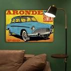 1pc vintage car metal sign waterproof iron wall art decorative plaque frameless art tin painting for home bar english text versatile hanging decoration metal wall art decor