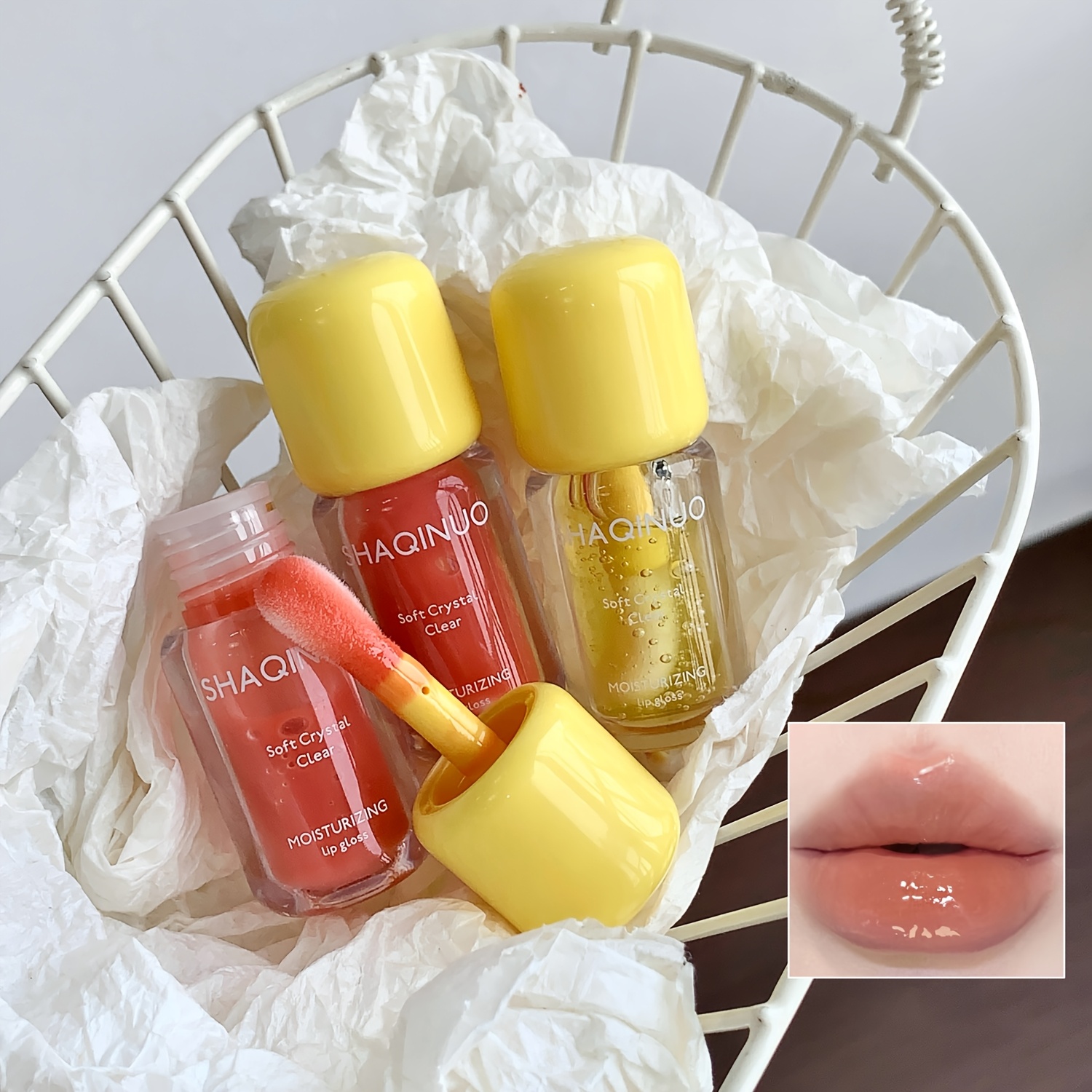 Moist Crystal Clear Lip Gloss for Watery Glass Lip Effect