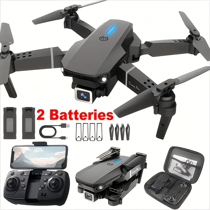 

2024 Hot E88pro Dual Camera Dual Battery Aerial Photography Beginners Drone Foldable Quadcopter Christmas Gift