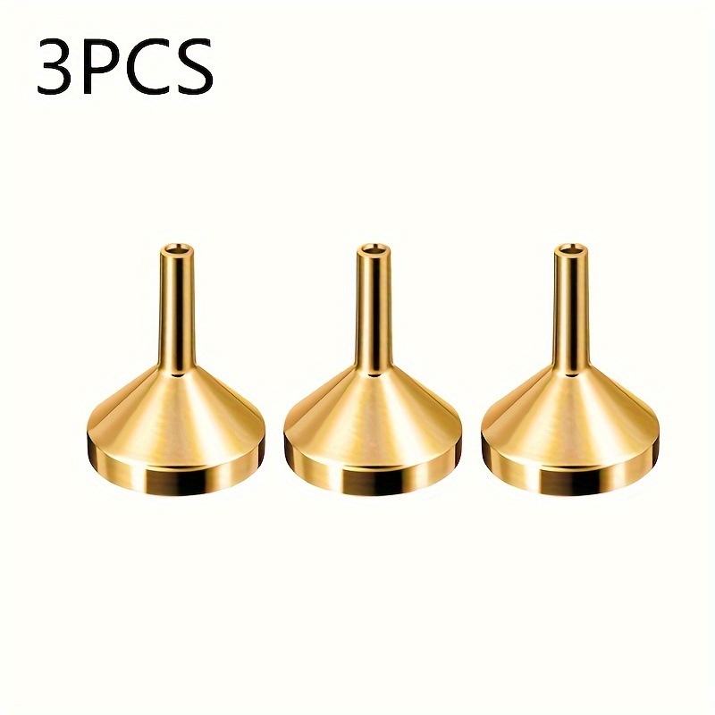 TEMU Juego de 3 embudos recargables para frascos de perfume, dispensador de perfume que se llena por la parte inferior, accesorios portátiles para