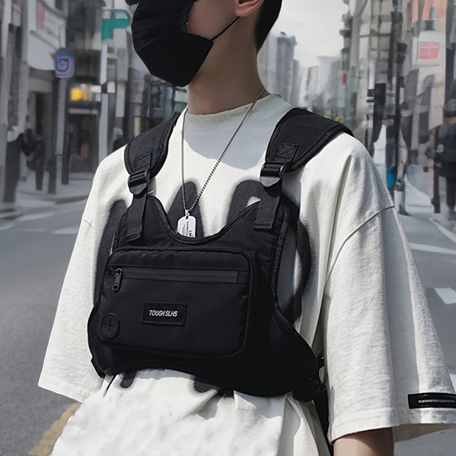 Trendy Skill Vest Bag, Casual Outdoor Sports Personality Oxford Men's Chest Bag, Instagram Vest Bag, Men's Chest Bag, Workwear Casual Daily Men's Chest Bag